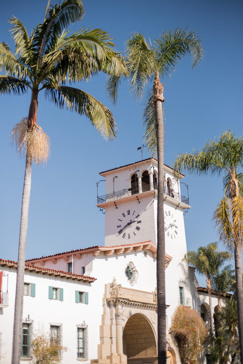 Santa Barbara courthouse wedding